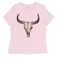 Bubblegum Pink bullskull Ladies Tee - Artiststas