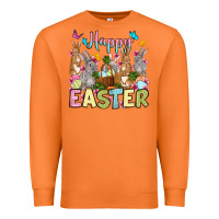 Carrot Happy Easter bunnys Premium Sweatshirt - OliviaCreatesArt