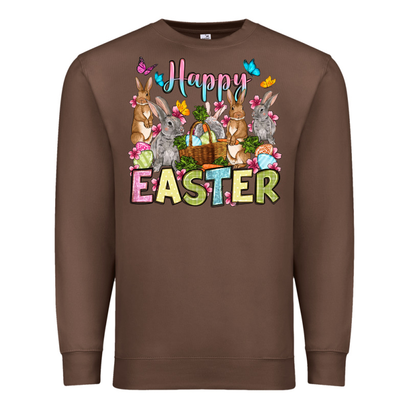 Happy Easter Bunnys Premium Sweatshirt by OliviaCreatesArt | Teevron