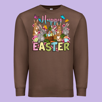 Happy Easter Bunnys Premium Sweatshirt Designed By Oliviacreatesart