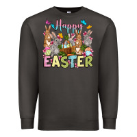 Smoke Happy Easter bunnys Premium Sweatshirt - OliviaCreatesArt