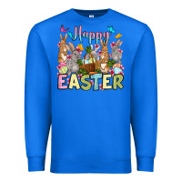 True Royal Happy Easter bunnys Premium Sweatshirt - OliviaCreatesArt