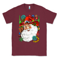 Burgundy Cowboy Santa Classic Tee - NancyCooperArtShop