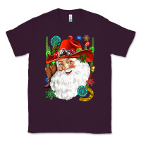 Plum Cowboy Santa Classic Tee - NancyCooperArtShop