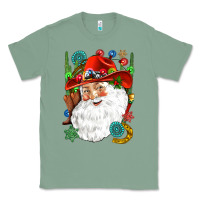 Sage Cowboy Santa Classic Tee - NancyCooperArtShop