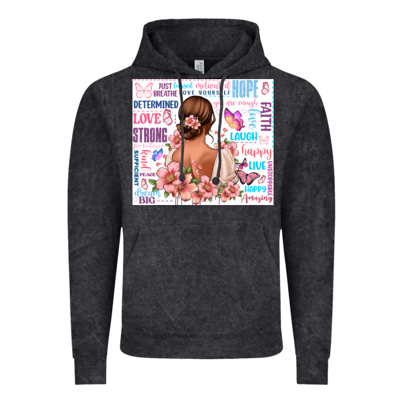 Positive Affirmations Girl Vintage Hoodie by MaliasSmallBusiness | Teevron