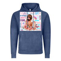 Vintage Denim positive affirmations girl Vintage Hoodie - MaliasSmallBusiness