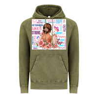 Vintage Olive positive affirmations girl Vintage Hoodie - MaliasSmallBusiness