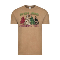 Vintage Coffee rocking around the christmas tree Vintage Tee - MaliasSmallBusiness