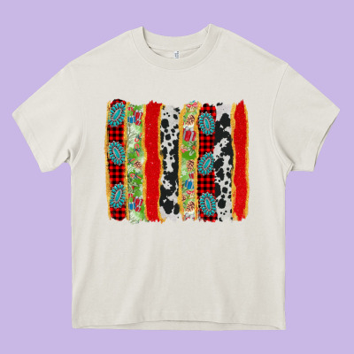 Christmas Brushstroke Heavy Core Tee Designed By Adodesignshop