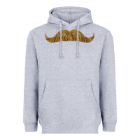 Heather Grey moustache fa element Heavyweight Hoodie - FaDigitalArtStudio