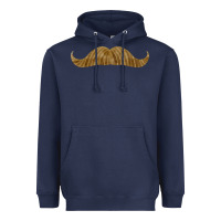 Navy moustache fa element Heavyweight Hoodie - FaDigitalArtStudio