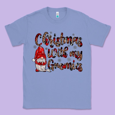 Christmas With My Gnomies Classic Tee Designed By Jahusdesignshop