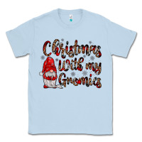 Dusty Blue christmas with my gnomies Classic Tee - JahusDesignShop