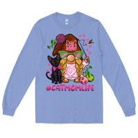 Colony Blue cat mom  life gnome Long Sleeve Tee - BarkalooDesign