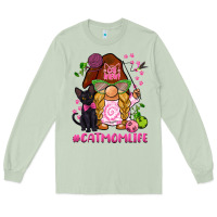 Matcha cat mom  life gnome Long Sleeve Tee - BarkalooDesign