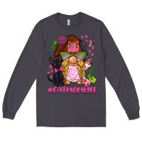 Smoke cat mom  life gnome Long Sleeve Tee - BarkalooDesign