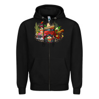 Black cinco de mayo truck Zipper Hoodie - CowGirlArtShop