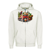 Oatmeal Heather cinco de mayo truck Zipper Hoodie - CowGirlArtShop