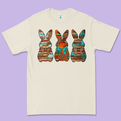Western Easter Bunnies Premium Tee Designed By Jasminsmagicworld