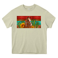 Mossy aztec horse cactus and sunflowers license plate template Heavy Core Tee - Artiststas