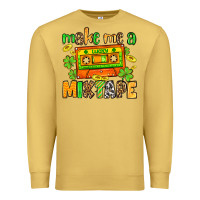 Antique Gold Make me a mixtape St. Patrick's Day Premium Sweatshirt - OliviaCreatesArt
