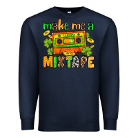 Navy Make me a mixtape St. Patrick's Day Premium Sweatshirt - OliviaCreatesArt