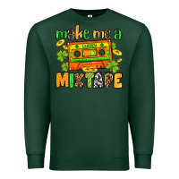 Sports Green Make me a mixtape St. Patrick's Day Premium Sweatshirt - OliviaCreatesArt