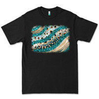 Black turquoise glitter background Premium Tee - JahusDesignShop
