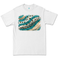 White turquoise glitter background Premium Tee - JahusDesignShop