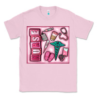 Bubblegum Pink nurse Classic Tee - MaliasSmallBusiness