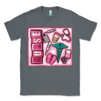 Charcoal Heather nurse Classic Tee - MaliasSmallBusiness