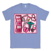 Colony Blue nurse Classic Tee - MaliasSmallBusiness