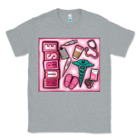Heather Grey nurse Classic Tee - MaliasSmallBusiness