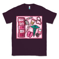 Plum nurse Classic Tee - MaliasSmallBusiness