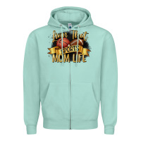Seafoam livin that sports mom life Zipper Hoodie - CowGirlArtShop