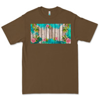 Cacao western floral  license plate template Premium Tee - BarkalooDesign