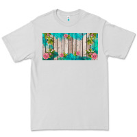 Dove Grey western floral  license plate template Premium Tee - BarkalooDesign