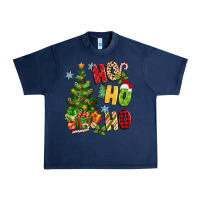 Navy ho ho ho christmas Urban Heavy Tee - MaliasSmallBusiness