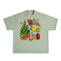 Oil Green ho ho ho christmas Urban Heavy Tee - MaliasSmallBusiness