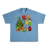Pebble Blue ho ho ho christmas Urban Heavy Tee - MaliasSmallBusiness