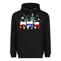 Black dental christmas tree teeth and winter ado Heavyweight Hoodie - OliviaCreatesArt