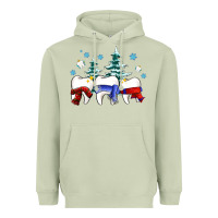 Matcha dental christmas tree teeth and winter ado Heavyweight Hoodie - OliviaCreatesArt