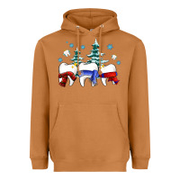 Meerkat dental christmas tree teeth and winter ado Heavyweight Hoodie - OliviaCreatesArt