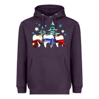 Plum dental christmas tree teeth and winter ado Heavyweight Hoodie - OliviaCreatesArt