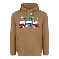 Toasted Coconut dental christmas tree teeth and winter ado Heavyweight Hoodie - OliviaCreatesArt