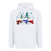 White dental christmas tree teeth and winter ado Heavyweight Hoodie - OliviaCreatesArt