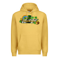 Antique Gold Tennessee map St. Patrick's Premium Hoodie - CowGirlArtShop