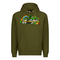 Army Green Tennessee map St. Patrick's Premium Hoodie - CowGirlArtShop