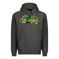Charcoal Heather Tennessee map St. Patrick's Premium Hoodie - CowGirlArtShop
